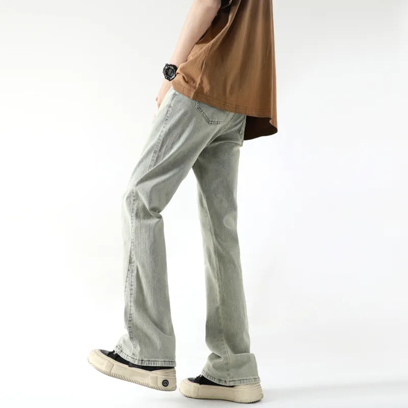 POLAR BEAR Washed Stretch Distressed Jeans Summer Unisex-26