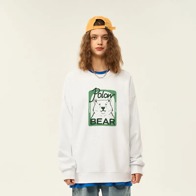 POLAR BEAR Sweatshirt Unisex White-2