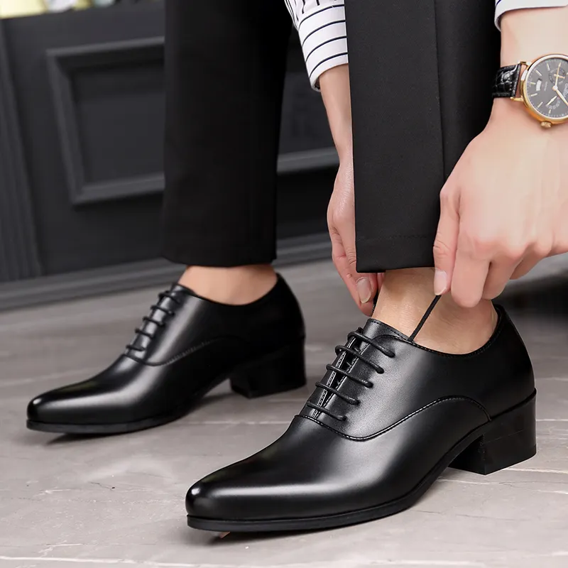 LUOMAIKE Dress Shoes Men Low Top White/Black-9
