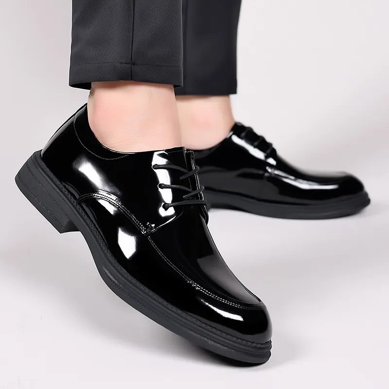 LUOMAIKE Dress Shoes Men Low Top Black/Brown-1