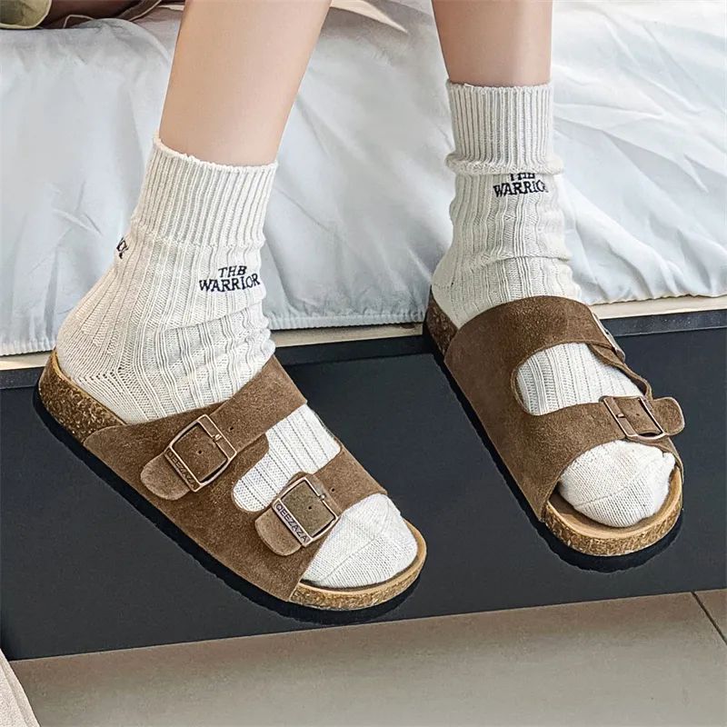LUOMAIKE Rubber Sole Abrasion Resistant Slide Slippers Unisex-2
