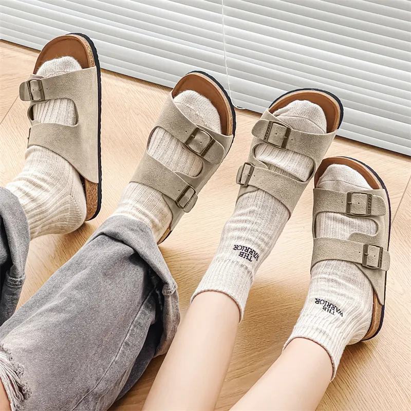 LUOMAIKE Rubber Sole Abrasion Resistant Slide Slippers Unisex-15