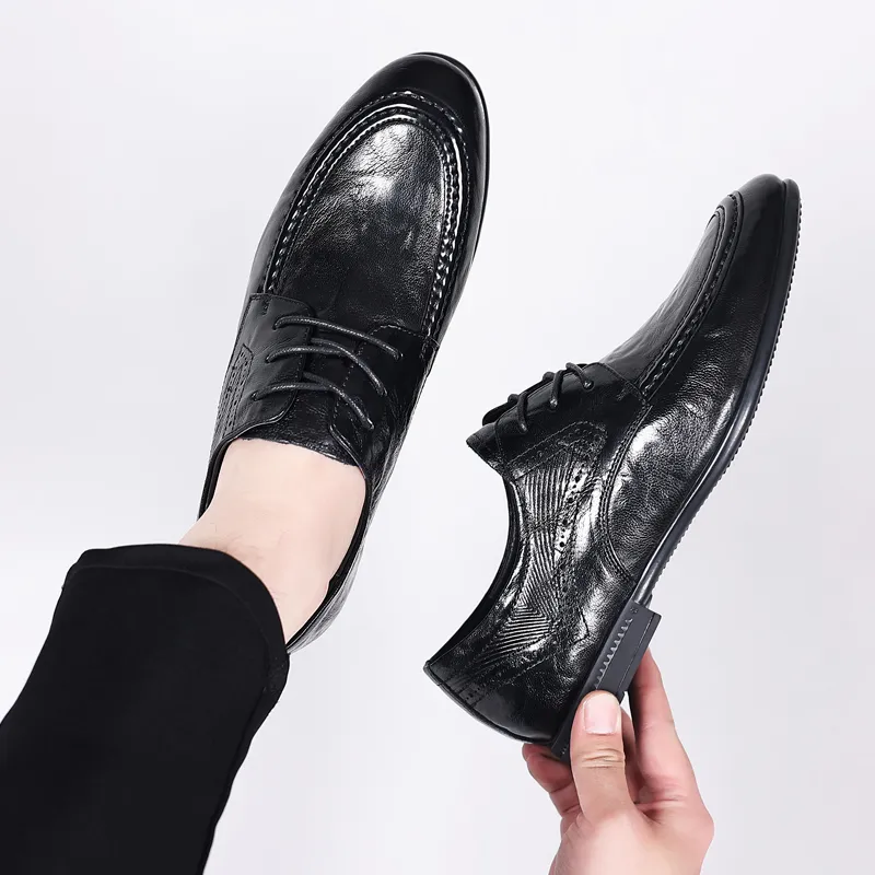 LUOMAIKE Dress Shoes Men's Black-1