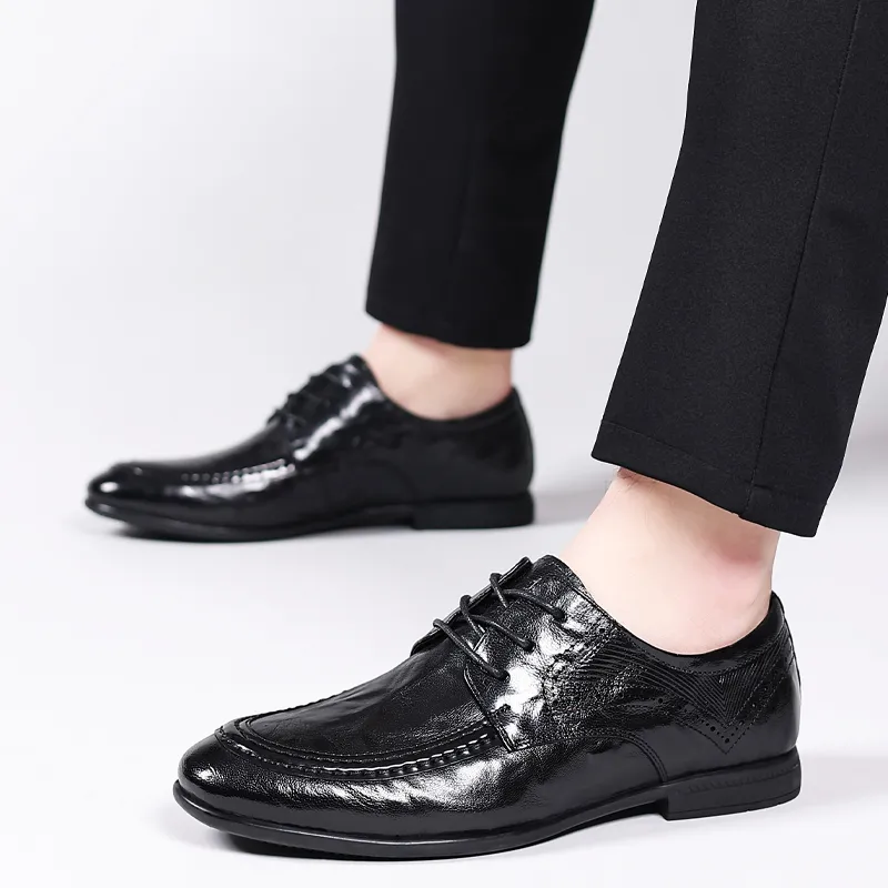 LUOMAIKE Dress Shoes Men's Black-3