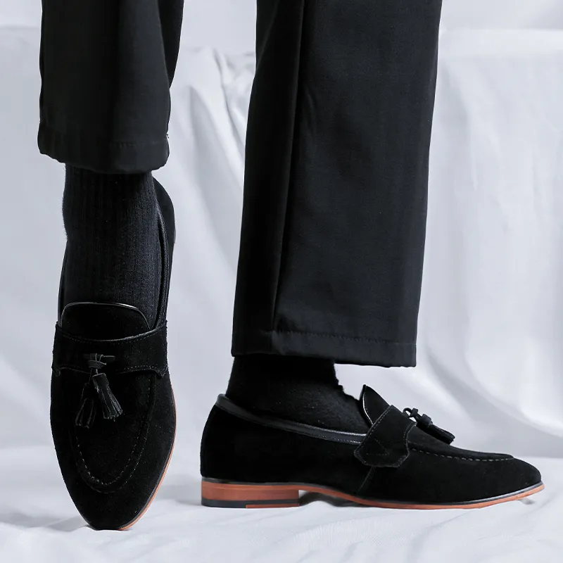 LUOMAIKE Loafers Men Brown-5