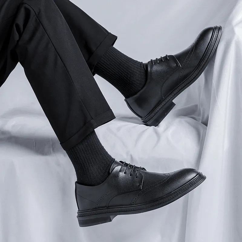 LUOMAIKE Dress Shoes Men's Black-3