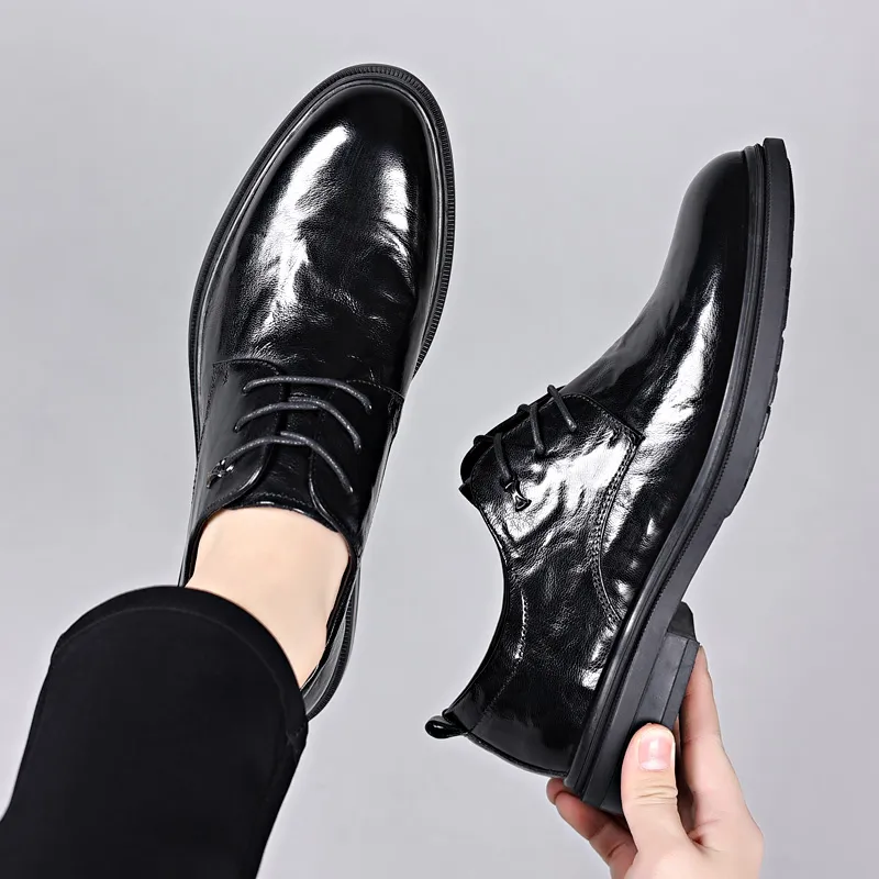 LUOMAIKE Dress Shoes Men's Black-4