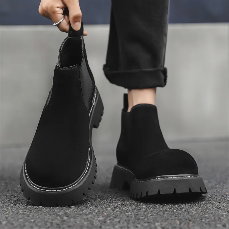 LUOMAIKE Short Chelsea Boots Men's-1