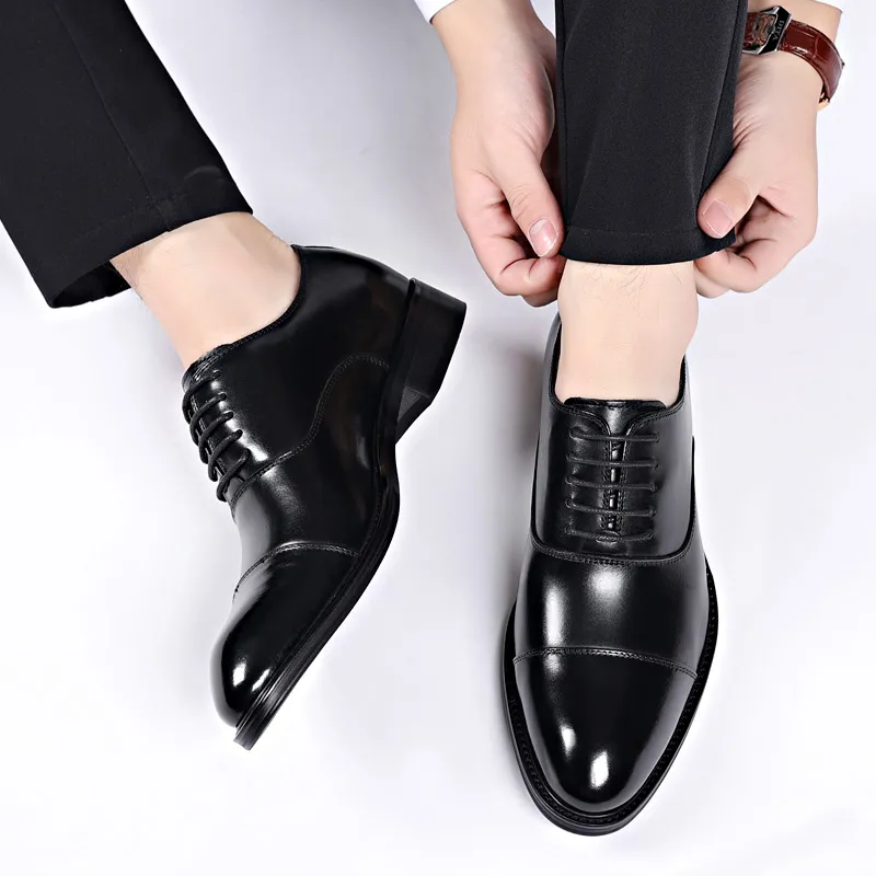 LUOMAIKE Dress Shoes Men Low Top Black, Brown-2