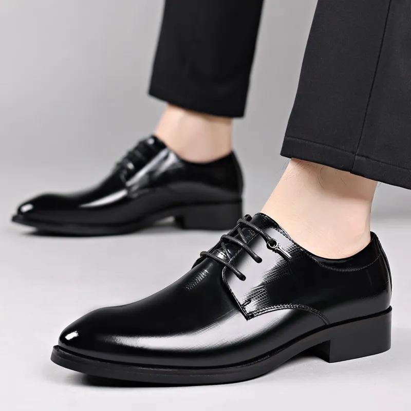 LUOMAIKE Dress Shoes Men's Black-1