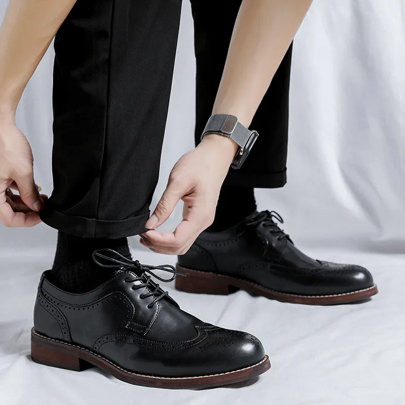 LUOMAIKE Dress Shoes Men's Black-8