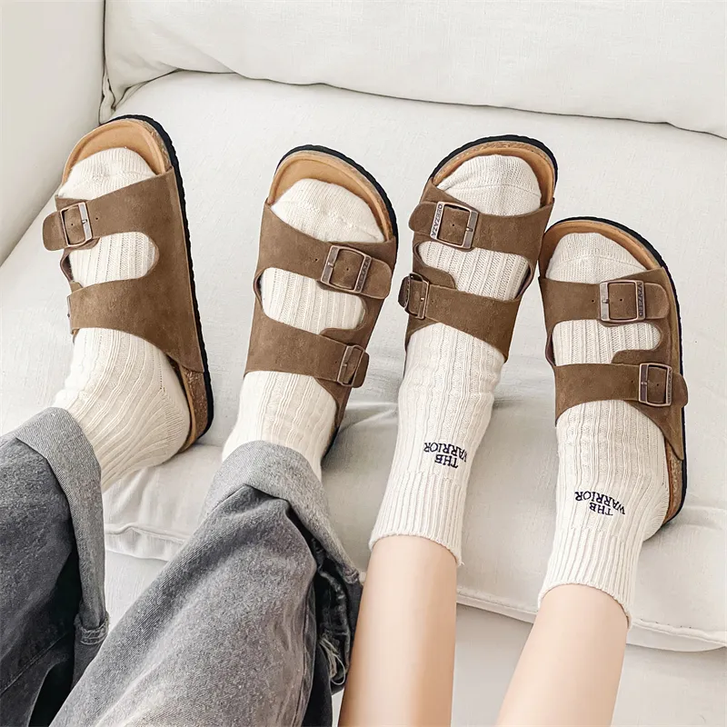 LUOMAIKE Rubber Sole Abrasion Resistant Slide Slippers Unisex-3