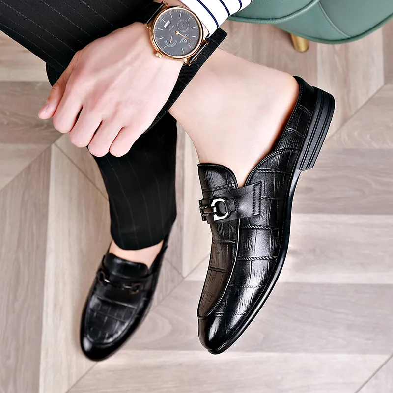 LUOMAIKE Wrap toe Slippers Men's Black-1