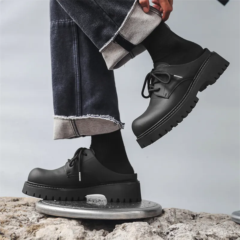 LUOMAIKE Wrap toe Slippers Men's Black-4