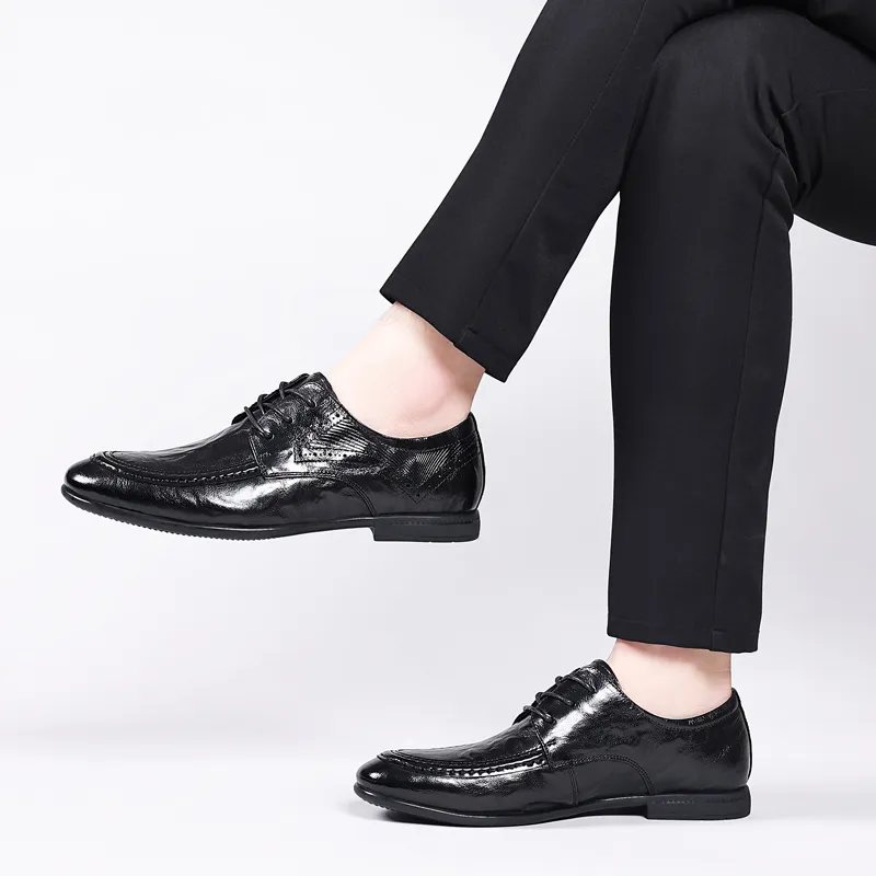 LUOMAIKE Dress Shoes Men's Black-4