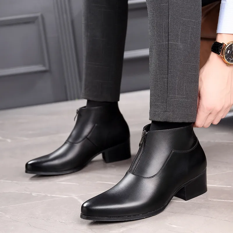 LUOMAIKE Ankle Boots Men White/Black-11