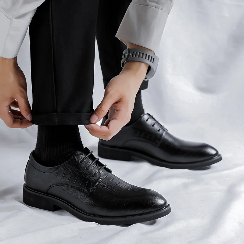 LUOMAIKE Dress Shoes Men's Black-4