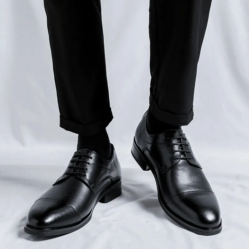LUOMAIKE Dress Shoes Men's Black-4