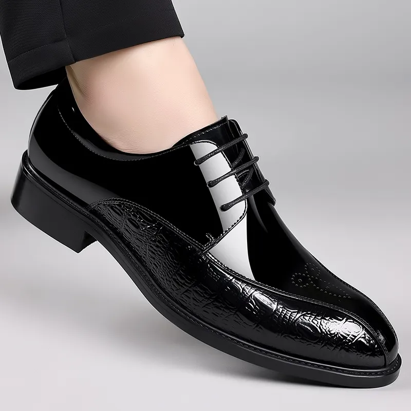 LUOMAIKE Dress Shoes Men's Black-4