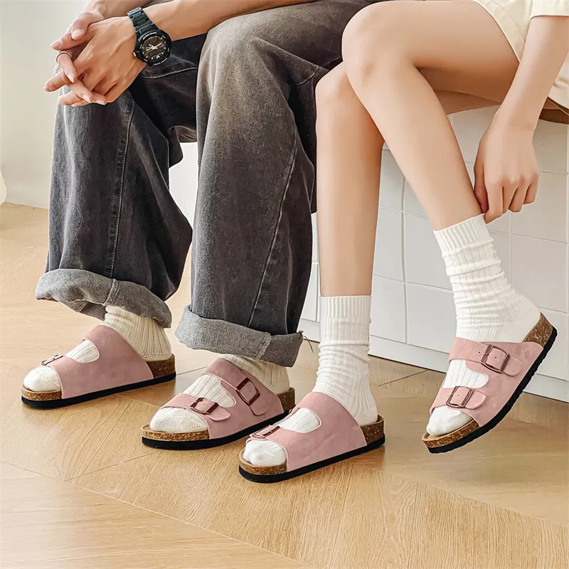 LUOMAIKE Rubber Sole Abrasion Resistant Slide Slippers Unisex-19