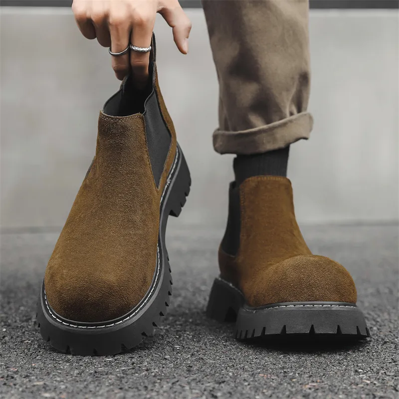 LUOMAIKE Short Chelsea Boots Men's-6