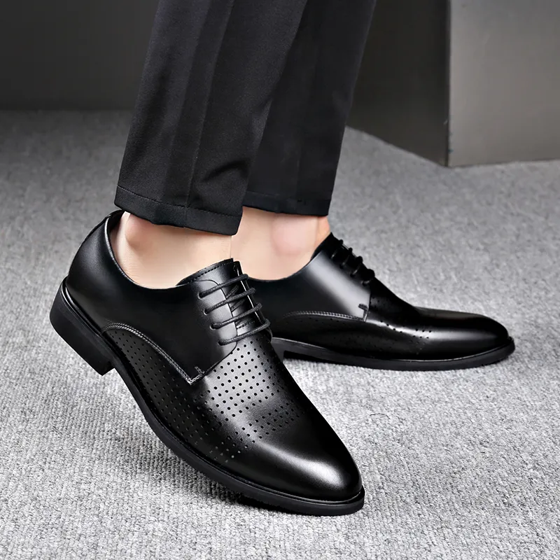 LUOMAIKE Dress Shoes Men's Black-5