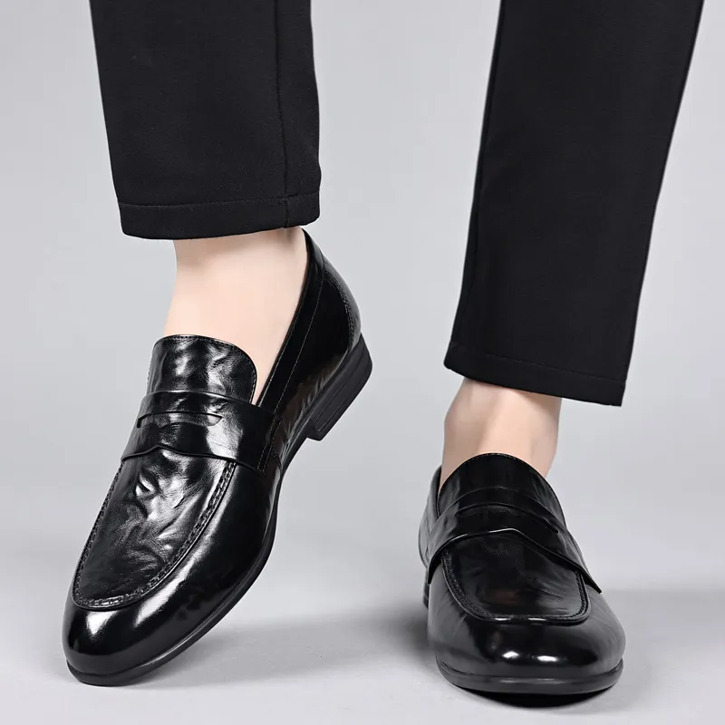 LUOMAIKE Dress Shoes Men's Black-1