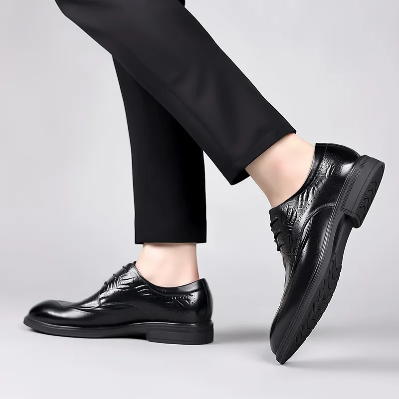 LUOMAIKE Dress Shoes Men's Black-4