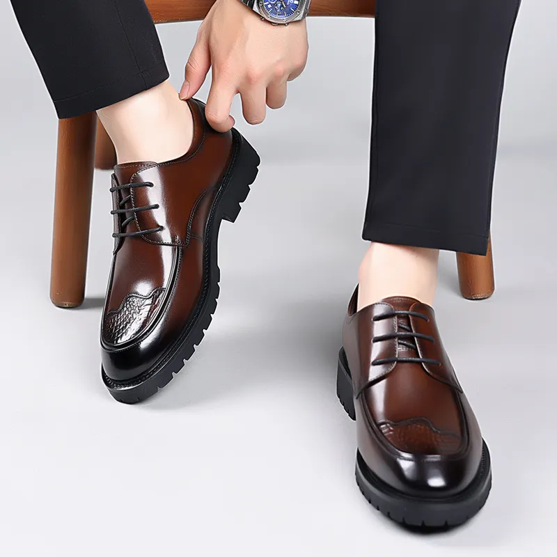 LUOMAIKE Dress Shoes Men Low Top-9