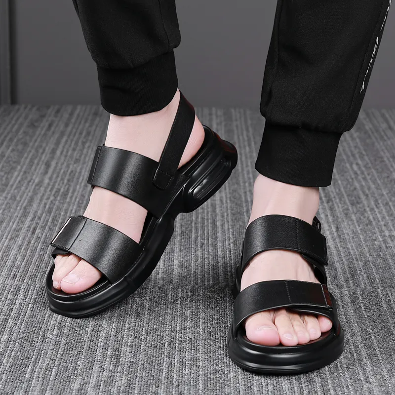 LUOMAIKE Beach Sandals Men's Black-2