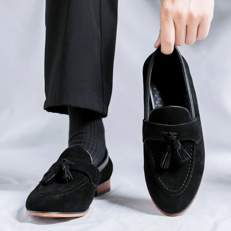 LUOMAIKE Loafers Men Brown-1
