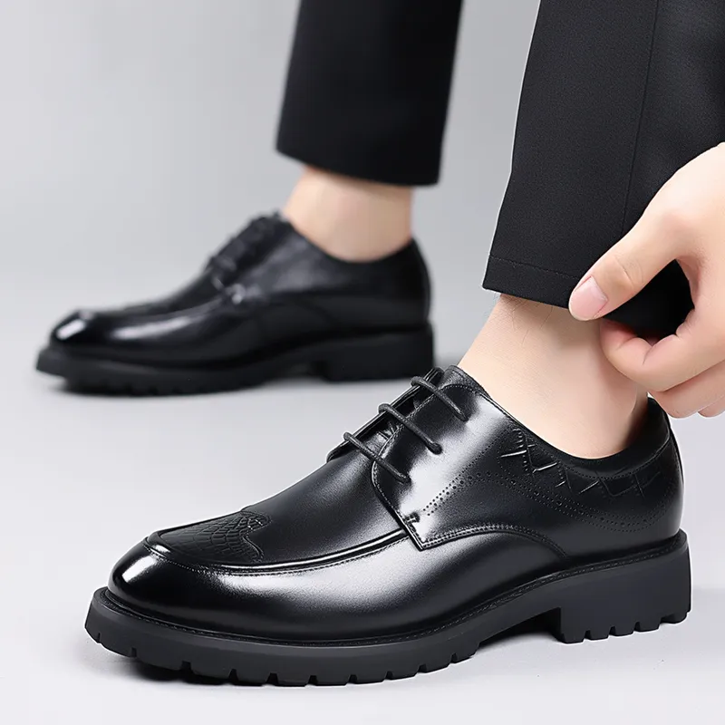 LUOMAIKE Dress Shoes Men Low Top-2