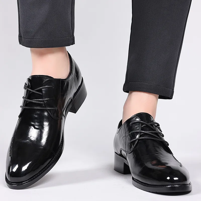 LUOMAIKE Dress Shoes Men's Black-1