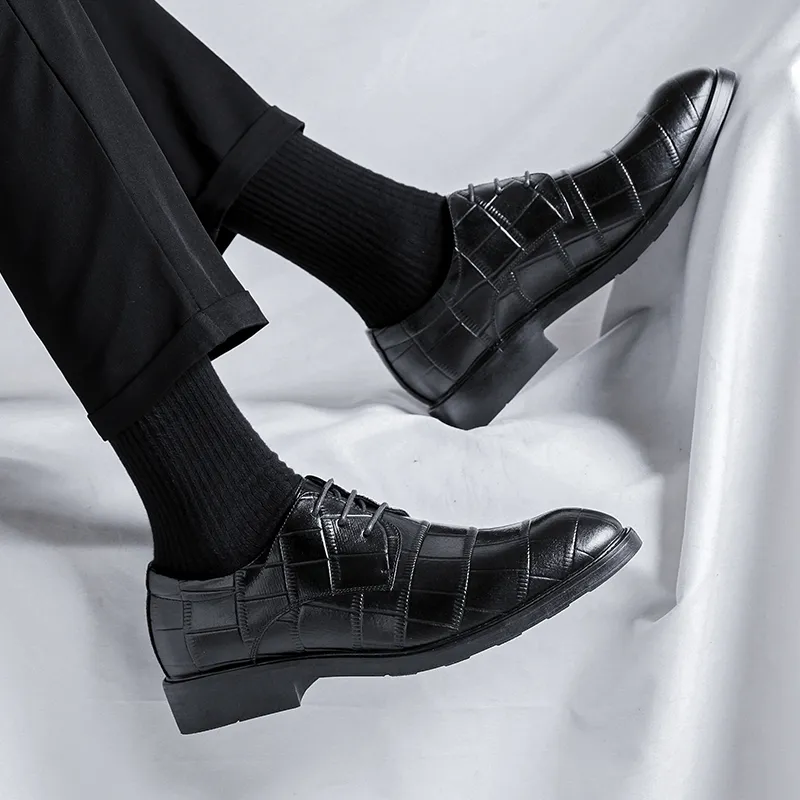 LUOMAIKE Dress Shoes Men's Black-5