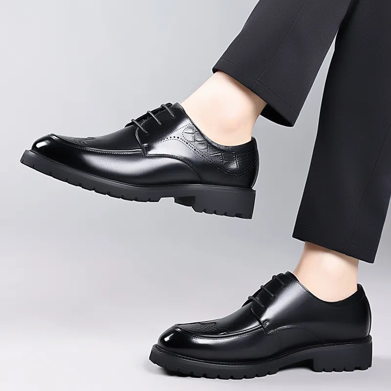 LUOMAIKE Dress Shoes Men Low Top-4