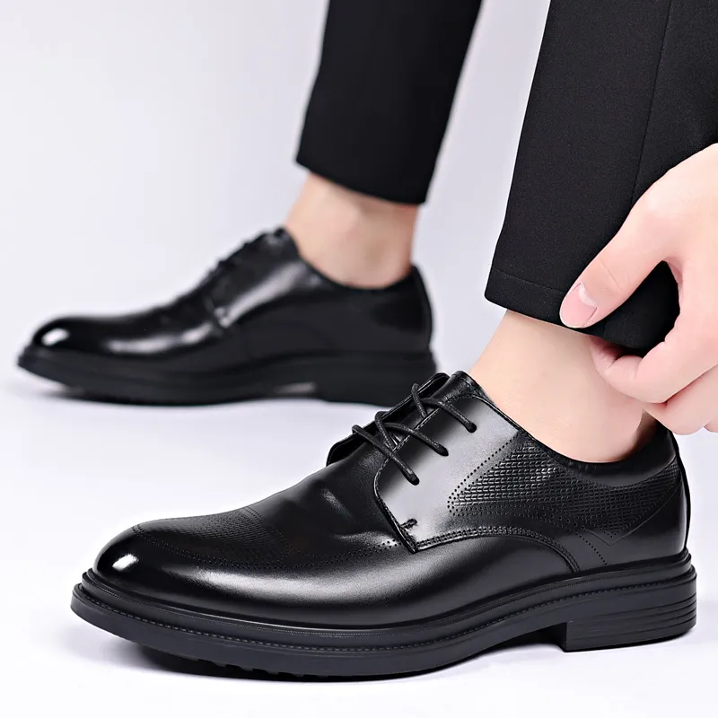 LUOMAIKE Dress Shoes Men's Black-1
