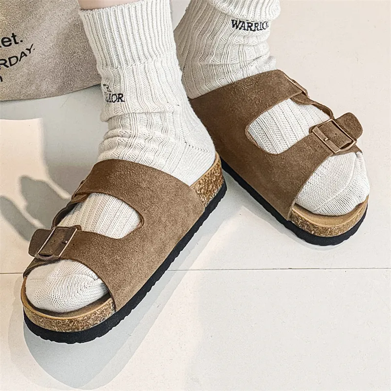 LUOMAIKE Rubber Sole Abrasion Resistant Slide Slippers Unisex-1