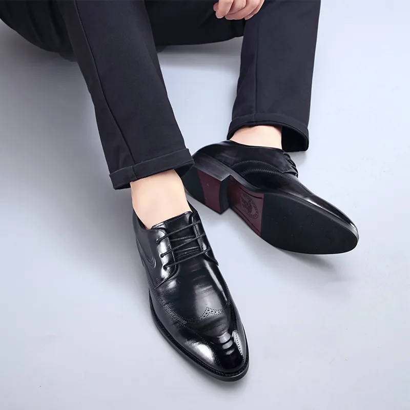 LUOMAIKE Dress Shoes Men's Black-4