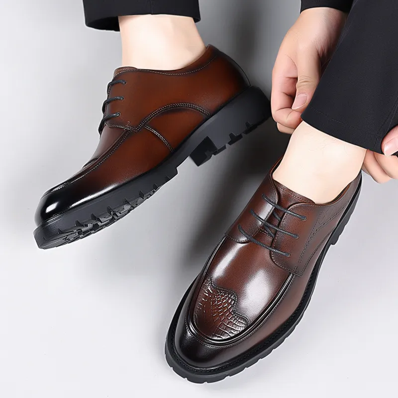 LUOMAIKE Dress Shoes Men Low Top-7