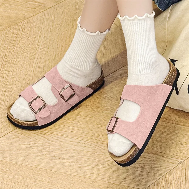 LUOMAIKE Rubber Sole Abrasion Resistant Slide Slippers Unisex-17
