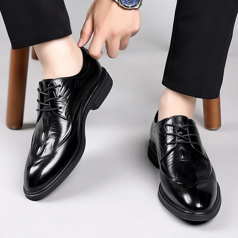 LUOMAIKE Dress Shoes Men's Black-1