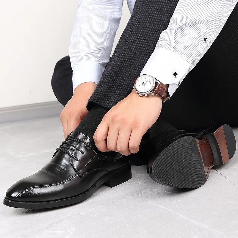 LUOMAIKE Dress Shoes Men's Black-1