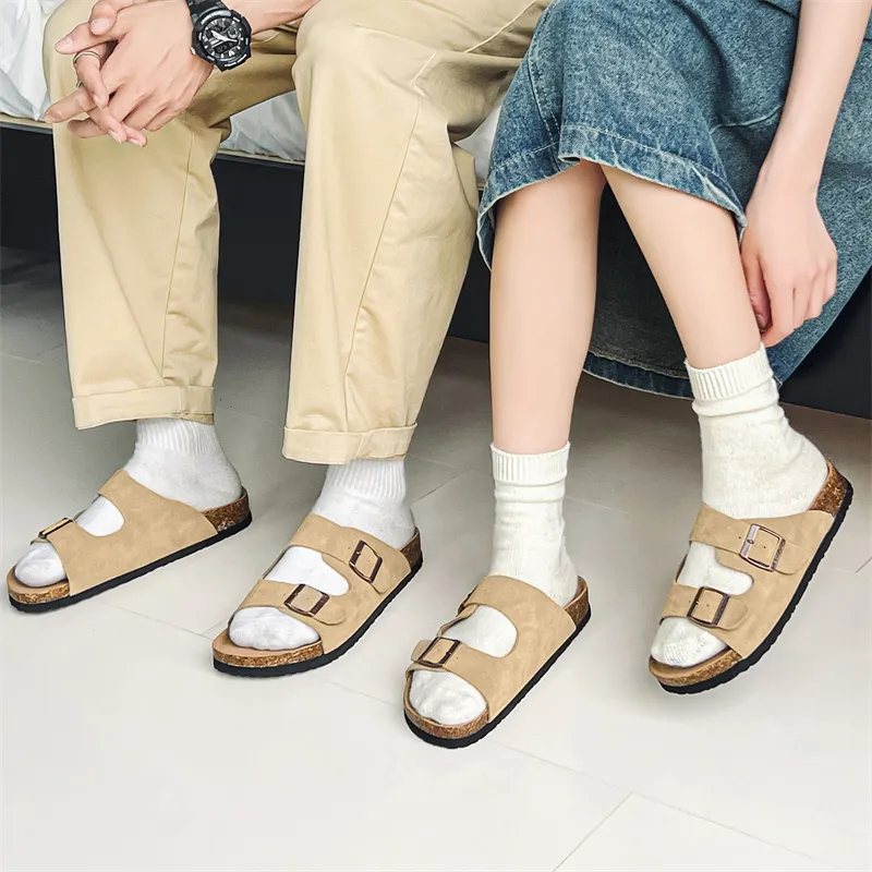 LUOMAIKE Rubber Sole Abrasion Resistant Slide Slippers Unisex-11