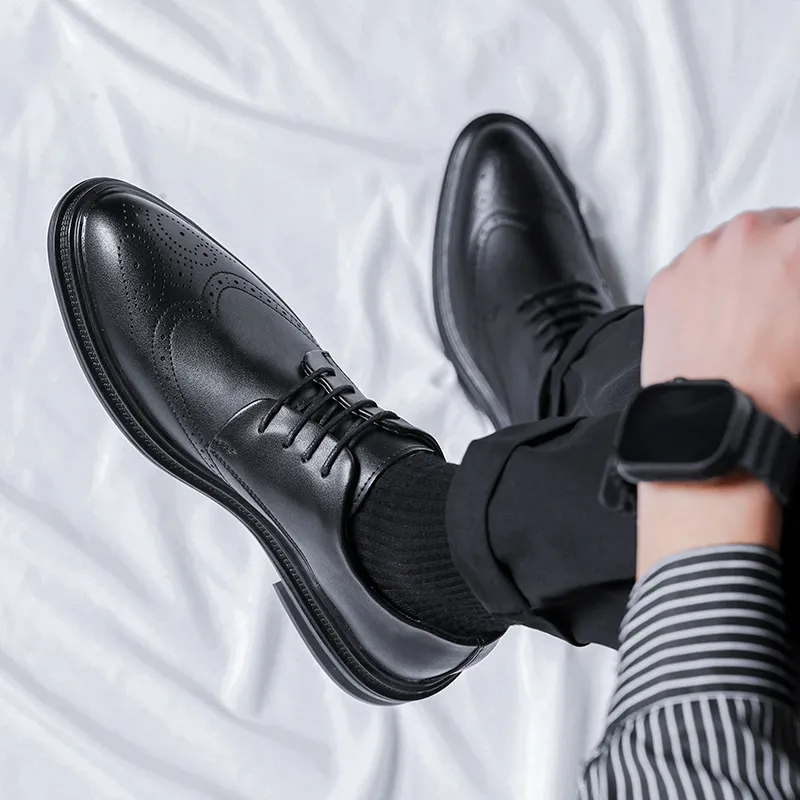 LUOMAIKE Dress Shoes Men's Black-5