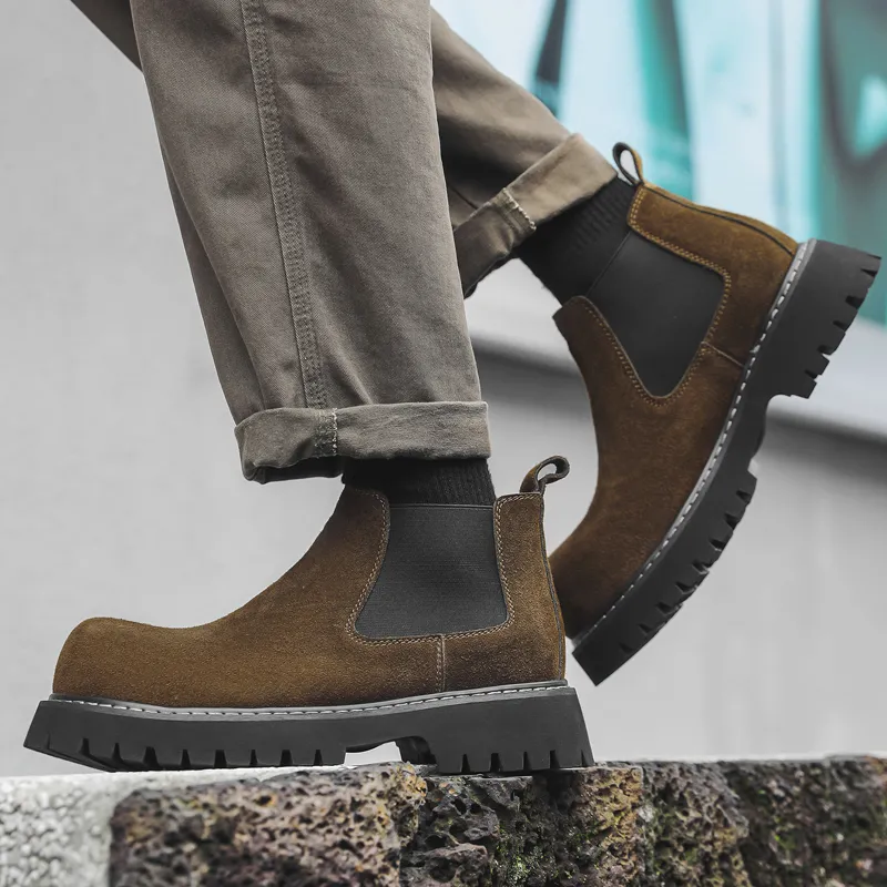 LUOMAIKE Short Chelsea Boots Men's-8