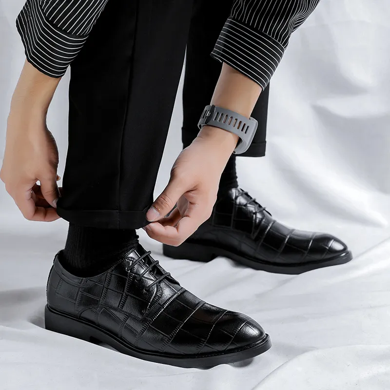 LUOMAIKE Dress Shoes Men's Black-4