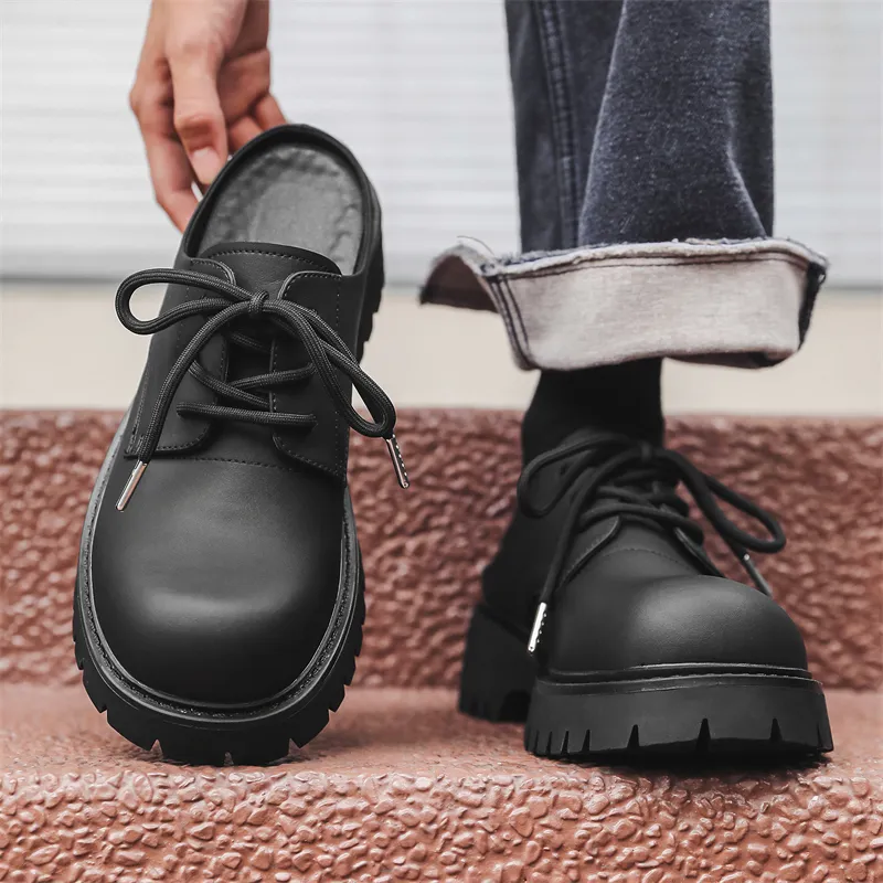 LUOMAIKE Wrap toe Slippers Men's Black-1