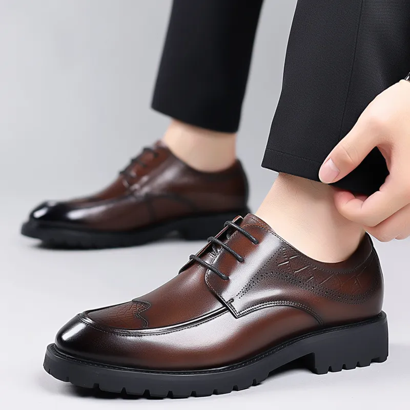 LUOMAIKE Dress Shoes Men Low Top-8