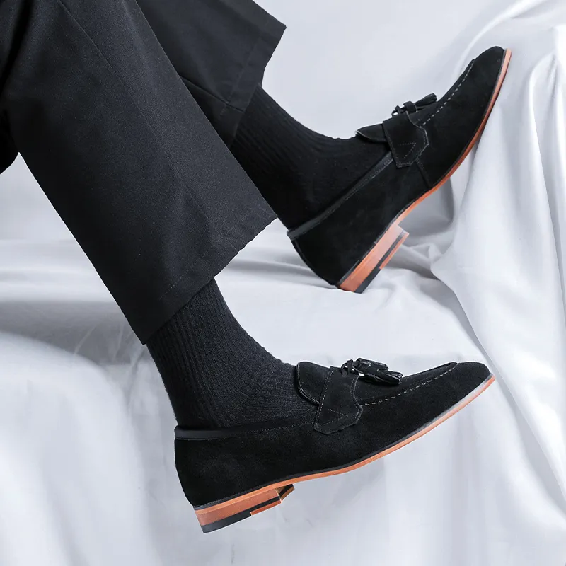LUOMAIKE Loafers Men Brown-2