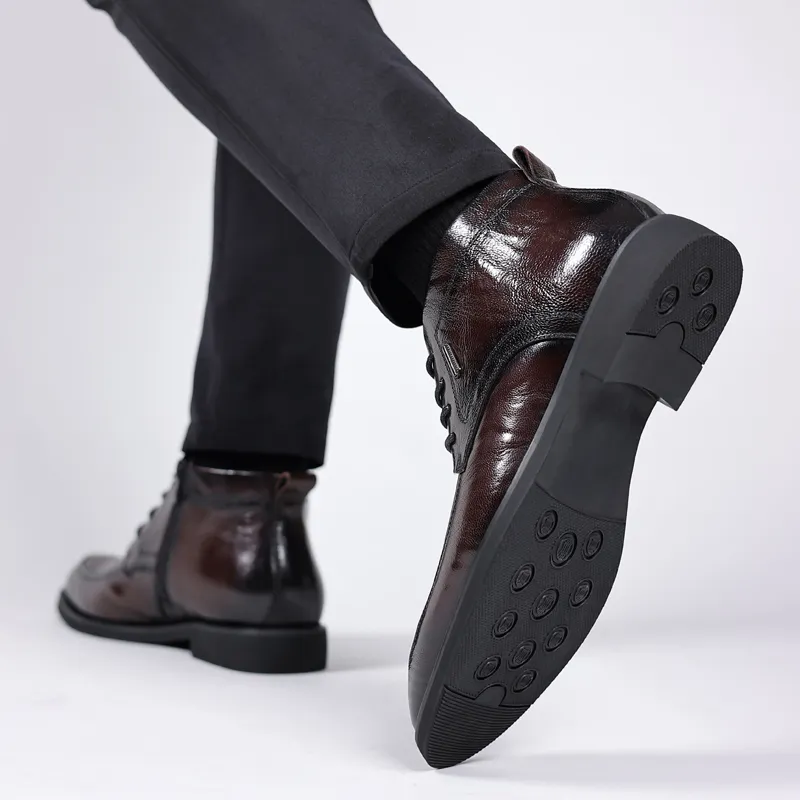 LUOMAIKE Ankle Boots Men's Black-9